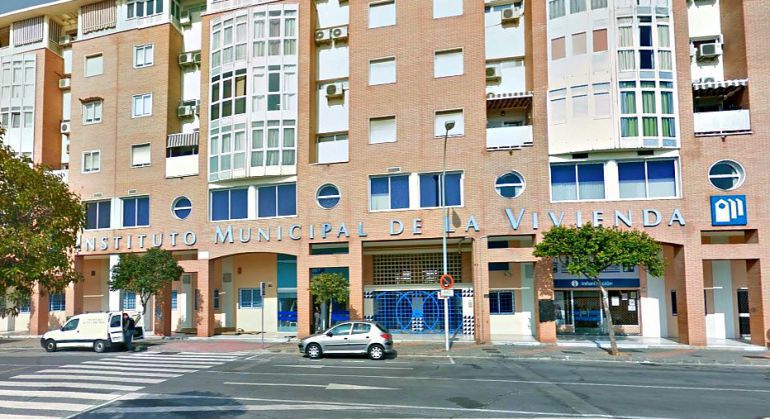 Fachada del Instituto Municipal de la Vivienda (IMV) de Málaga.