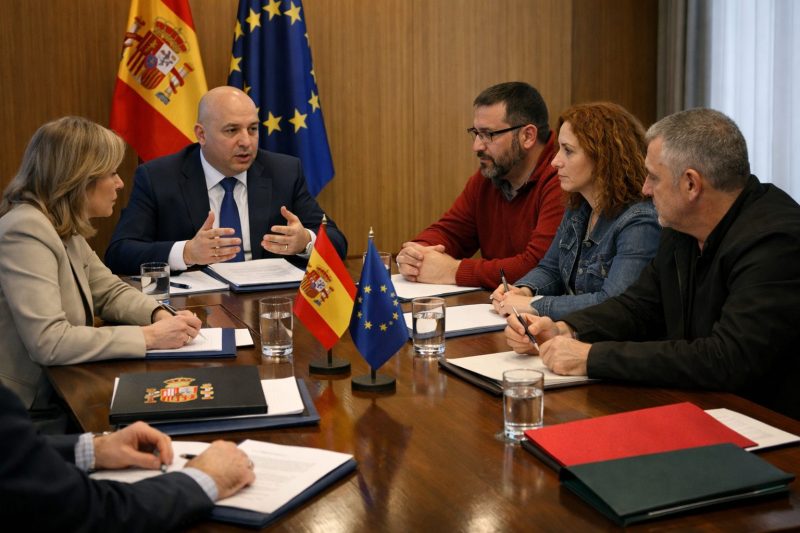 Mesa de negociación en la Administración del Estado con representantes de la Administración y de los trabajadores abordando la jornada de 35 horas y la jubilación parcial en el empleo público