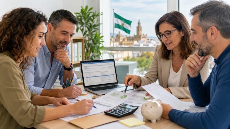 Afiliados de SEPMA Málaga revisan la declaración de la Renta 2025 y la desgravación fiscal de la cuota sindical en Andalucía.